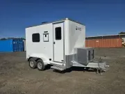 Aluminum 2024 7X12 ATC Trailers 7×12 Tandem Axle 7K aluminum fiber optic splicing trailer enclo