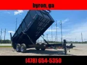 Down 2 Earth Trailers 7x16 48" high side 14k Dump Trailer