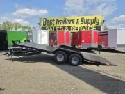 Car Hauler Trailer 2027 7X20 Hawke Trailers 82×20 10k Hydraulic tilt deck car hauler -dte822