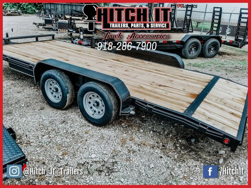 2020 Tiger 83 x 18 Flatbed Car Hauler Trailer Brakes 3500k axles slide in ramps 2020 Tiger 83 x 18 Flatbed Car Hauler Trailer Brakes 3500k axles slide in ramps