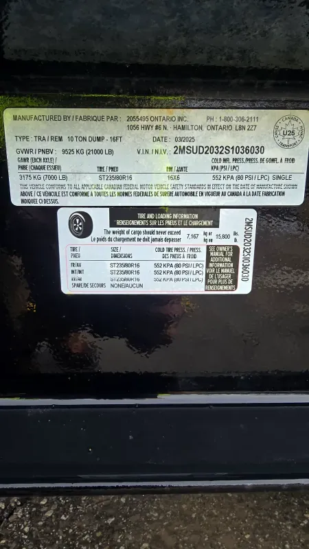 used Dump Trailers Other  for sale, in Woodbridge North, ON Thumbnail 3