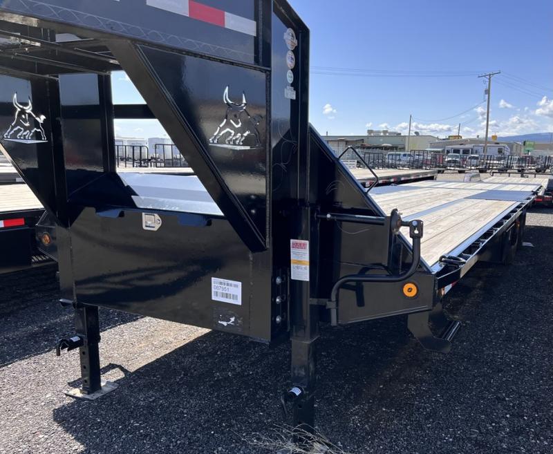 2023 Iron Bull Trailers 102X32 HYDRO GOOSENECK Flatbed Trailer Trucks