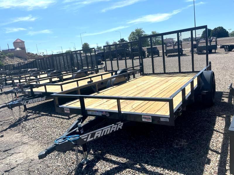 2022 Lamar Flatbed Trailer 83x12 Ramp Utility Trailer