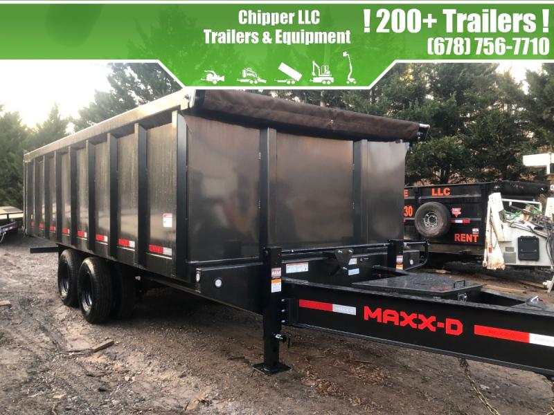 2023 PJ 7x14 14K 4ft Barn Door Spread Gate Dump Trailer, 20k Hoist