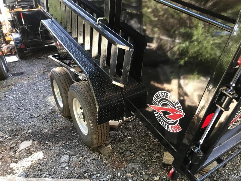 2021 Homesteader 7x12 14K 4ft Barn Door Dump Trailer Near Me
