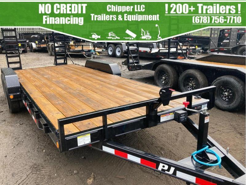 2021 PJ 7x20 10K 5 ton Equipment Trailer Fold Up Ramps 2021 PJ 7x20 10K 5 ton Equipment Trailer Fold Up Ramps