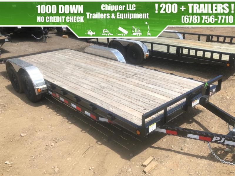 2021 PJ 7x22 7K Equipment Trailer Slide Out Ramps 2021 PJ 7x22 7K Equipment Trailer Slide Out Ramps