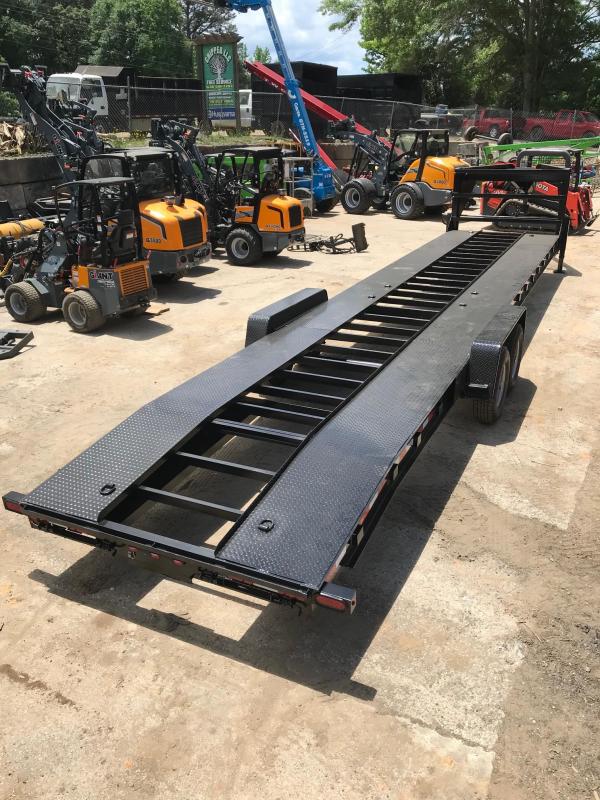 2021 Down 2 Earth 2 Car Trailer Gooseneck 7x36 14K Non CDL Open Steel