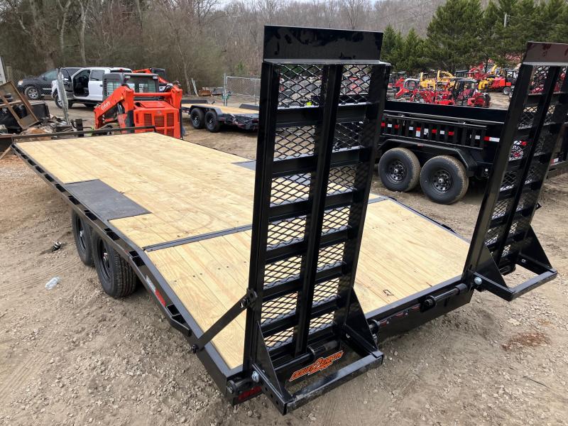 2024 Down To Earth 8.5x24 10k 5 Ton Low-Pro Flatbed Deckover Trailer, Dexter Axles, Dovetail