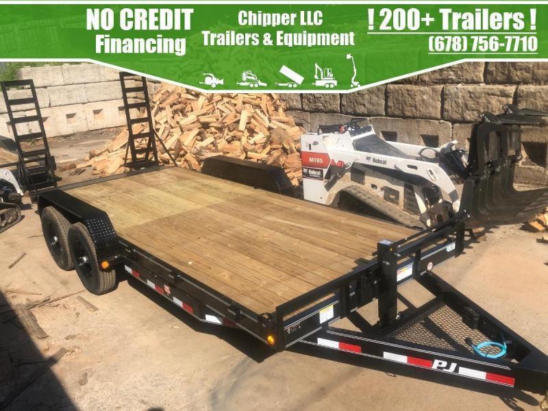 2022 PJ 7x20 14k Equipment Trailer Fold Up Ramps 2022 PJ 7x20 14k Equipment Trailer Fold Up Ramps