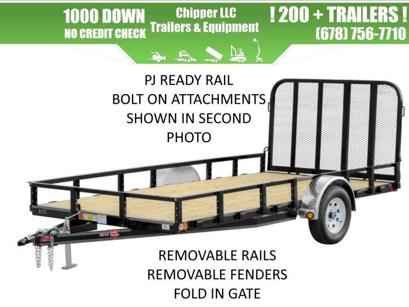 2021 PJ 6.5x14 3.5K 1ft Open/Removable Sides Utility Trailer 2021 PJ 6.5x14 3.5K 1ft Open/Removable Sides Utility Trailer