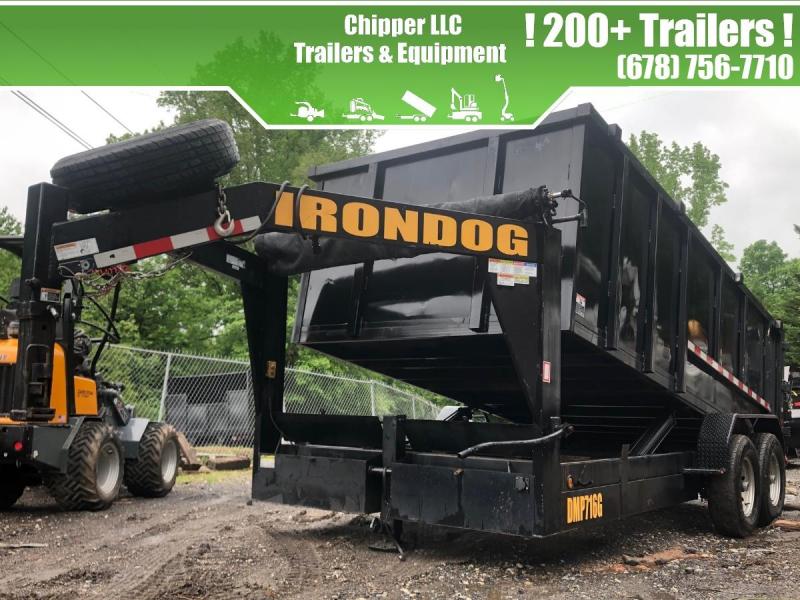 2017 Irondog Trailers 7x16 4FT 14K 7 Ton Gooseneck Dump Dump Trailer 2017 Irondog Trailers 7x16 4FT 14K 7 Ton Gooseneck Dump Dump Trailer