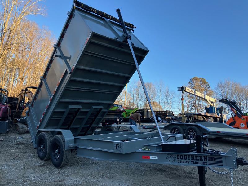 2024 Souhern Utility 7x14 14K 4ft 7 Ton TELE Telescopic Barn Door Dump