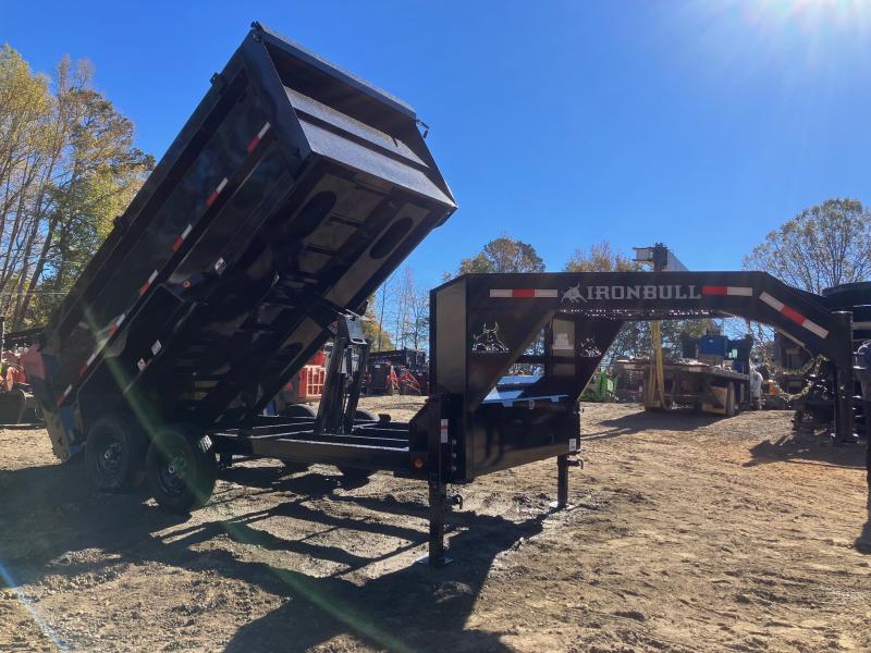 2024 Iron Bull Trailers 7x16 4ft 14k 7 Ton Low Pro Gooseneck Dump Trailer, 7 Gauge Floor, Scissor, Ramps and Tarp Included uz425Ixbuwnw