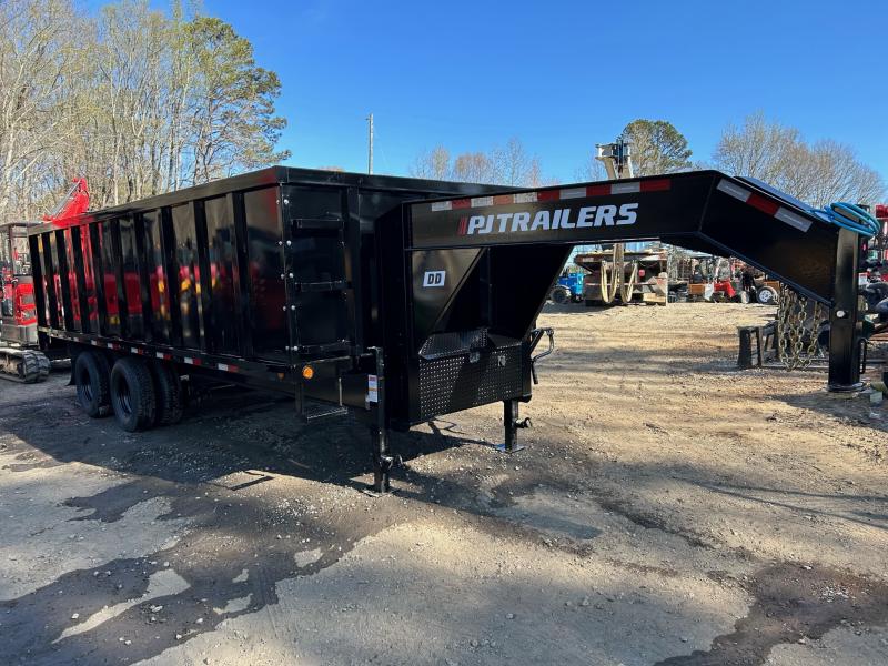 2023 PJ 8x20 22.5K 4ft Removable Sides Gooseneck Dual Tandem Dump