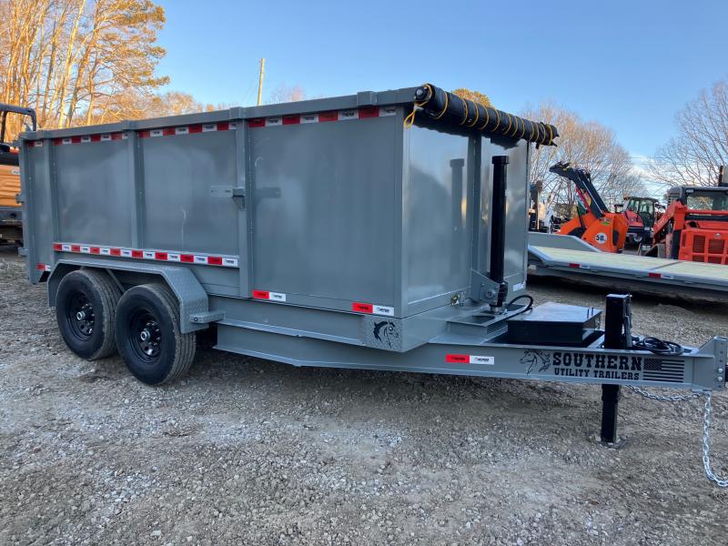 2024 Souhern Utility 7x14 14K 4ft 7 Ton TELE Telescopic Barn Door Dump