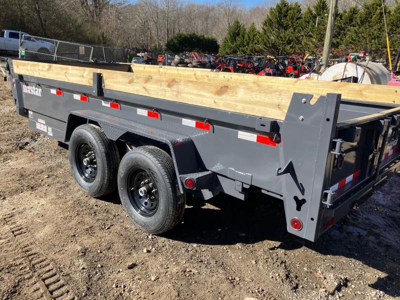 2024 Norstar 7x16 14K 2ft 7 Ton Barn Door Dump Trailer, Scissor Hoist