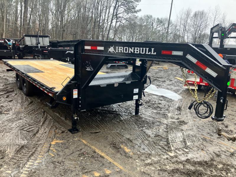 2024 Iron Bull Trailers 8.5x22 8x22 14k 7 Ton Full Power Tilt Dual Cylinder Gooseneck Deckover