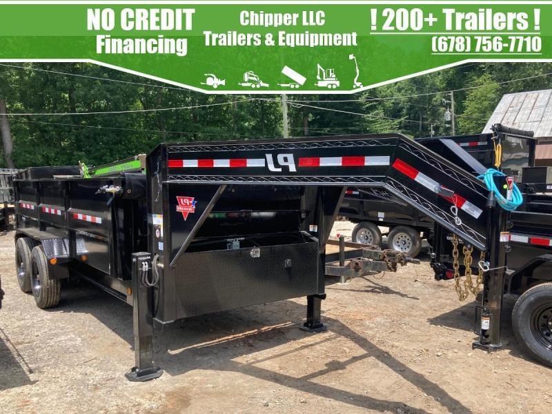 2022 PJ Trailer 7x16 3ft 20k 10 Ton Gooseneck Ramps Hydraulic Jack
