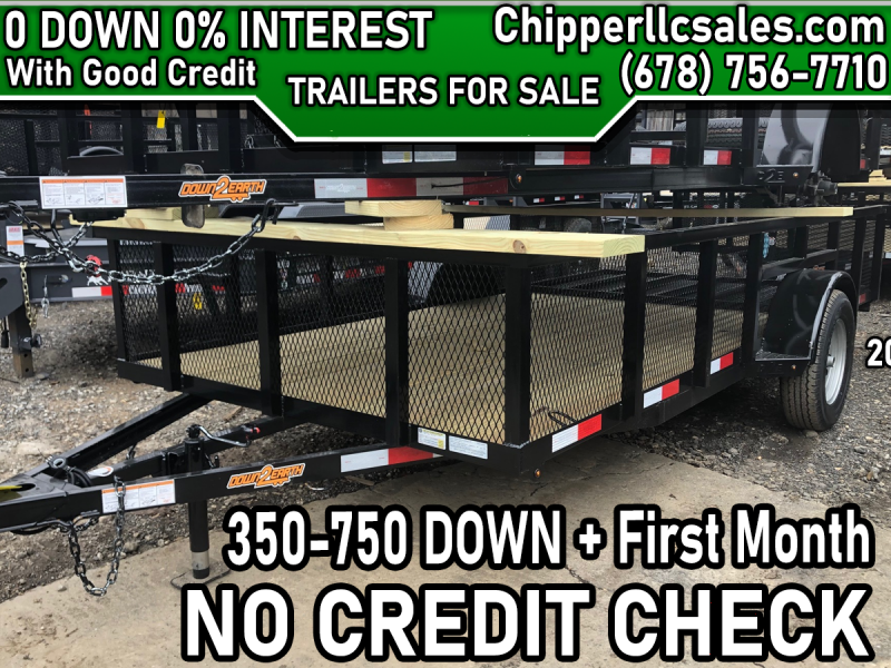 2022 Down To Earth 6.5x14 3500# 3.5K Utility Trailer 2022 Down To Earth 6.5x14 3500# 3.5K Utility Trailer