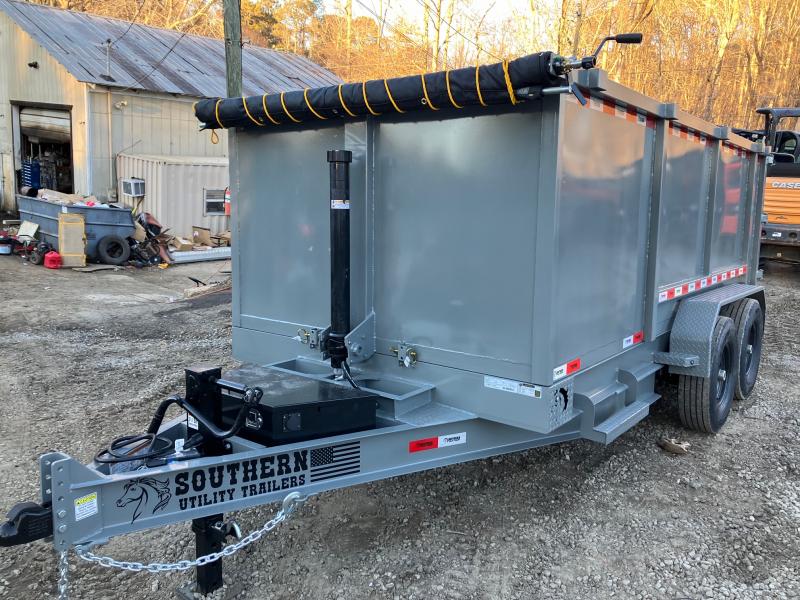 2024 Souhern Utility 7x14 14K 4ft 7 Ton TELE Telescopic Barn Door Dump