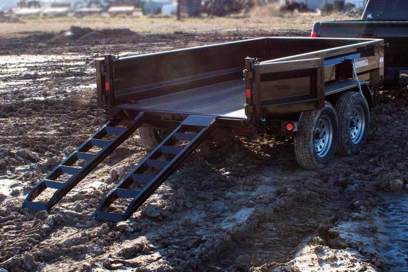 2023 Iron Bull 5X10 2ft 10k 5 Ton 7 Gauge Dump Trailer, Ramps, Tarp