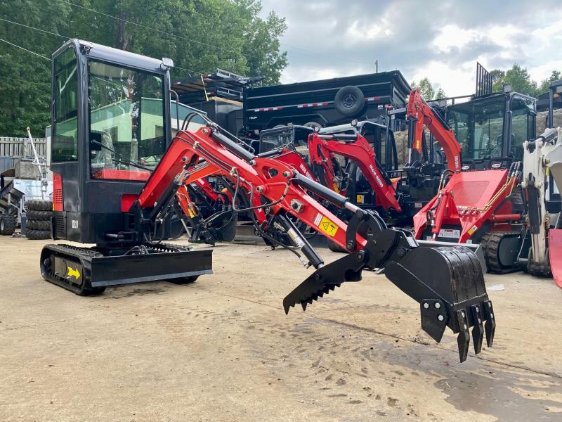 2022 Iron Rhino IR10 Cab Mini Excavator with Hydraulic Thumb Side Swing and Expanding Tracks 13HP Briggs & Stratton 2460# pIu5Wi3ipqow