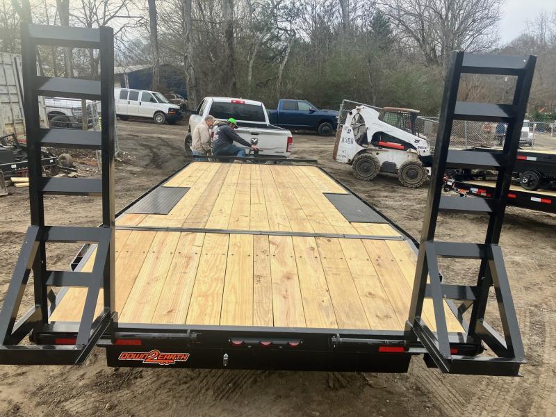 2023 Down To Earth 8.5x20 14k 7 Ton LowPro Flatbed Deckover Trailer