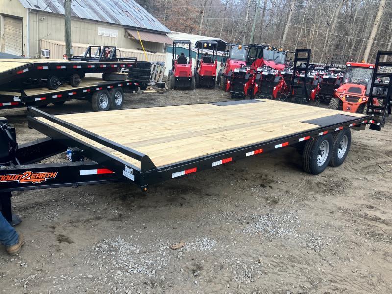 2023 Down To Earth 8.5x20 14k 7 Ton LowPro Flatbed Deckover Trailer