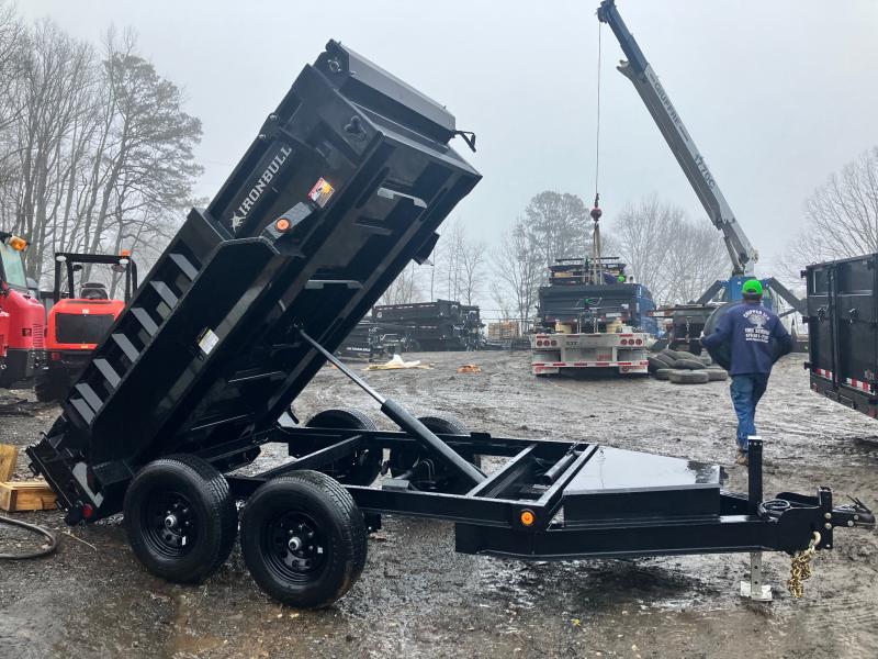 2023 Iron Bull 5X10 2ft 10k 5 Ton 7 Gauge Dump Trailer, Ramps, Tarp
