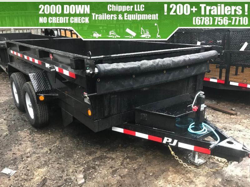 2021 PJ 6x12 10K 2ft Barn Door Ramps Dump Trailer 2021 PJ 6x12 10K 2ft Barn Door Ramps Dump Trailer