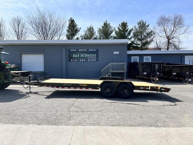 2022 82x22 Doolittle CF HD Skidloader Trailer Slide In Ramps D and S