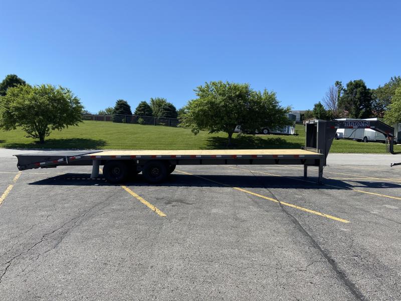2020 Titan Trailers 24+6 Tandem Dually Deckover Gooseneck Trailer 20K GVWR Flatbed Trailer 2020 Titan Trailers 24+6 Tandem Dually Deckover Gooseneck Trailer 20K GVWR Flatbed Trailer