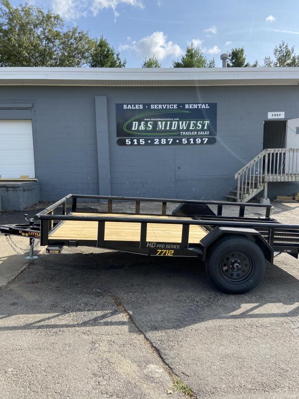 2022 Doolittle 77x12 Single Axle Utility Trailer W/Open Sides D and S