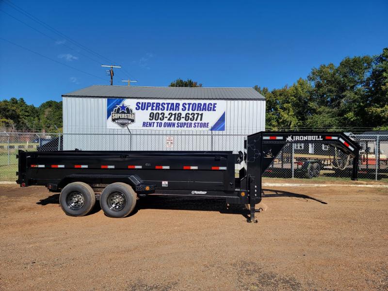 83x16 Gooseneck 2022 Iron Bull Dump Trailer 24"