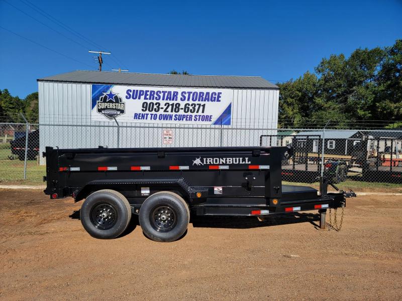 77x12 Bumper Pull 2022 Iron Bull Dump Trailer