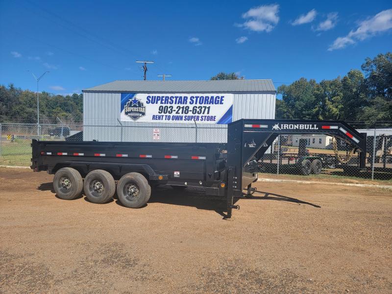 83x16 Gooseneck 2022 Iron Bull Dump Trailer 36"