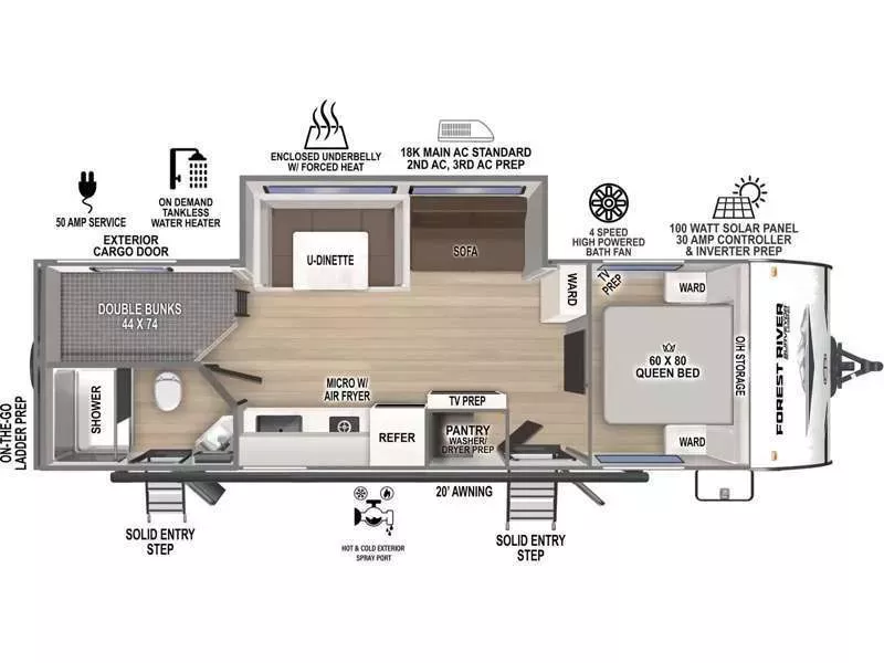 new Travel Trailers Forest River Surveyor for sale, in Georgetown, TX Thumbnail 2