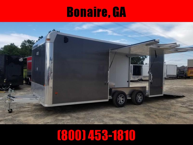 8.5X20 10K Aluminum Enclosed Charcoal Car Hauler / Racing Trailer 8.5X20 10K Aluminum Enclosed Charcoal Car Hauler / Racing Trailer