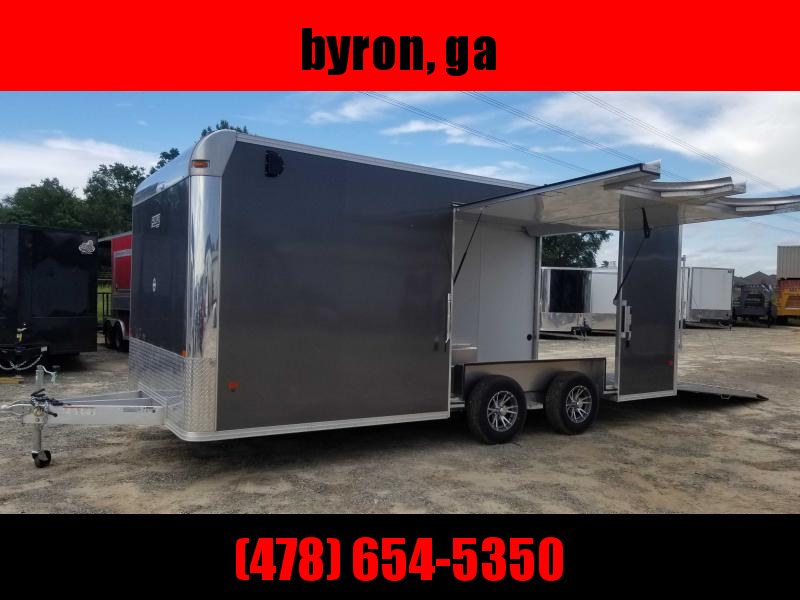8.5X20 10K Aluminum Enclosed Charcoal Car Hauler / Racing Trailer 8.5X20 10K Aluminum Enclosed Charcoal Car Hauler / Racing Trailer