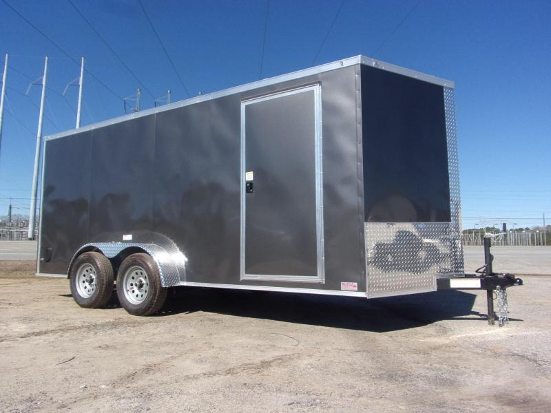 Trailer 7x16 6 3 Charcoal W Ramp Door Enclosed Cargo screwlessTrailer Trailer 7x16 6 3 Charcoal W Ramp Door Enclosed Cargo screwlessTrailer