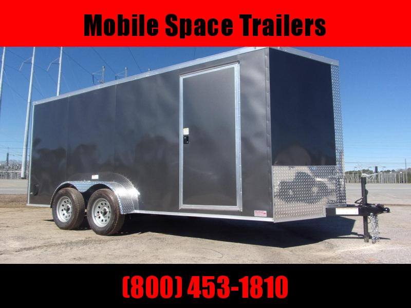 Trailer 7x16 6 3 Charcoal W Ramp Door Enclosed Cargo screwlessTrailer Trailer 7x16 6 3 Charcoal W Ramp Door Enclosed Cargo screwlessTrailer