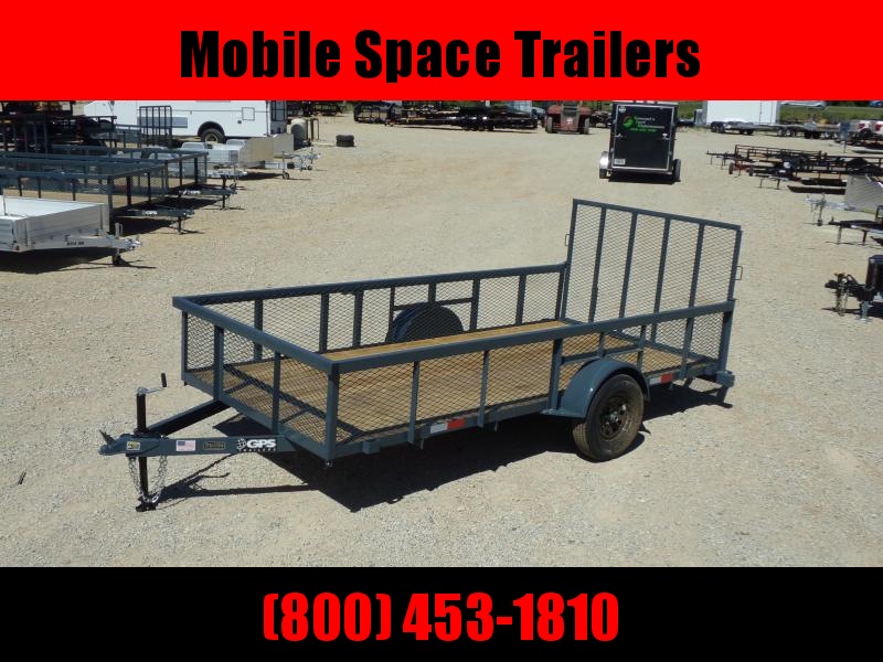 GPS Trailers 76x14ut 24" Mesh Sides Utility Trailer single axle GPS Trailers 76x14ut 24" Mesh Sides Utility Trailer single axle