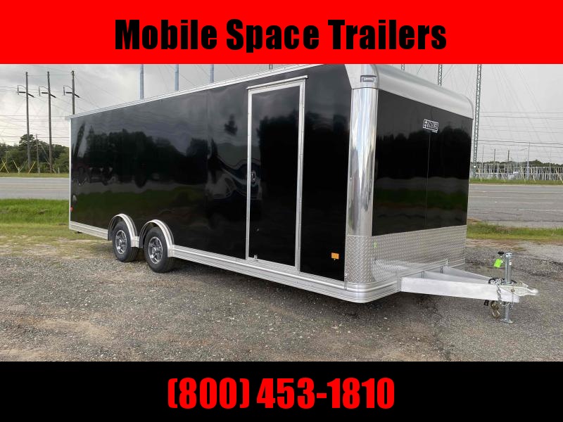 Aluminum 8.5x24 Tandem Axle Black Enclosed Car hauler / Racing Trailer Aluminum 8.5x24 Tandem Axle Black Enclosed Car hauler / Racing Trailer
