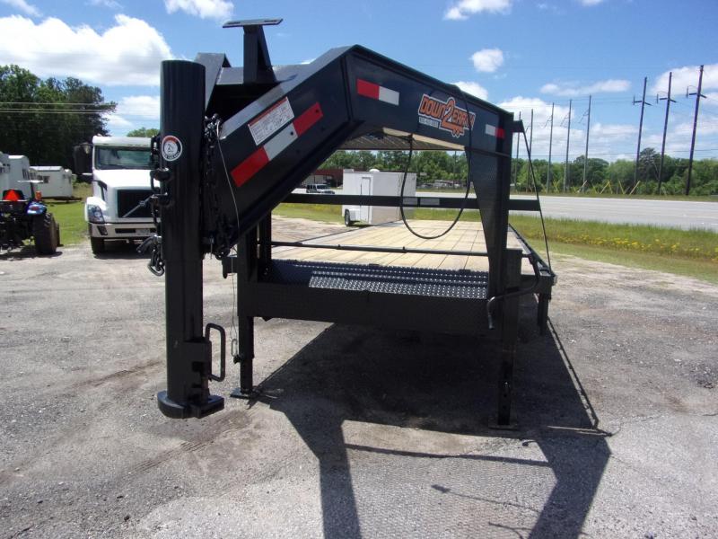 Down 2 Earth Trailers 102" 34' 2 Car Hauler Gooseneck Mobile Space