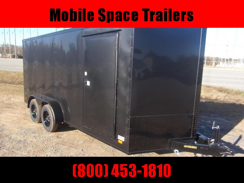 Covered Wagon 7X16 7k Blackout Tandem Ramp Door Enclosed Cargo Trailer Covered Wagon 7X16 7k Blackout Tandem Ramp Door Enclosed Cargo Trailer