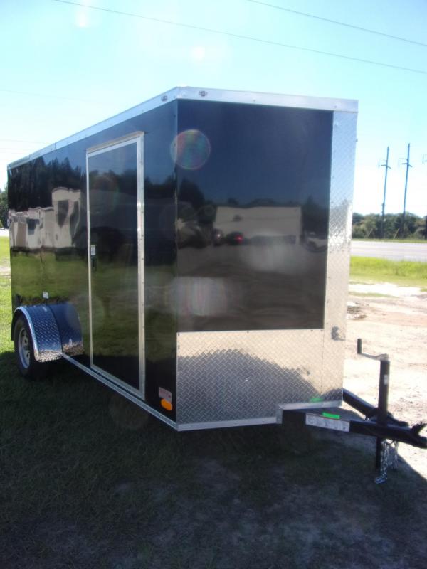 6x12 Ramp Door Black Enclosed Cargo Trailer 6x12 Ramp Door Black Enclosed Cargo Trailer