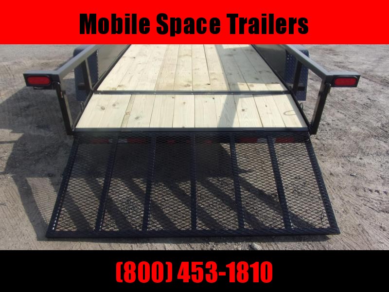 Down 2 Earth Trailers 76X14 Tandem Axle Dovetail Utility Trailer Down 2 Earth Trailers 76X14 Tandem Axle Dovetail Utility Trailer