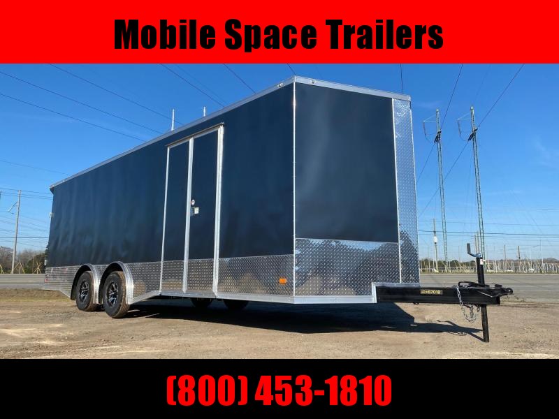 Covered Wagon Trailers 8.5x24 Charcoal Full Width Ramp door Enclosed Cargo Covered Wagon Trailers 8.5x24 Charcoal Full Width Ramp door Enclosed Cargo