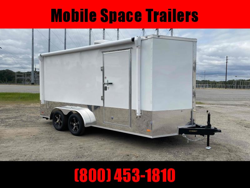 Covered Wagon Trailers 7x16 Finished AC Elec PKGramp door Enclosed Cargo Trailer Covered Wagon Trailers 7x16 Finished AC Elec PKGramp door Enclosed Cargo Trailer